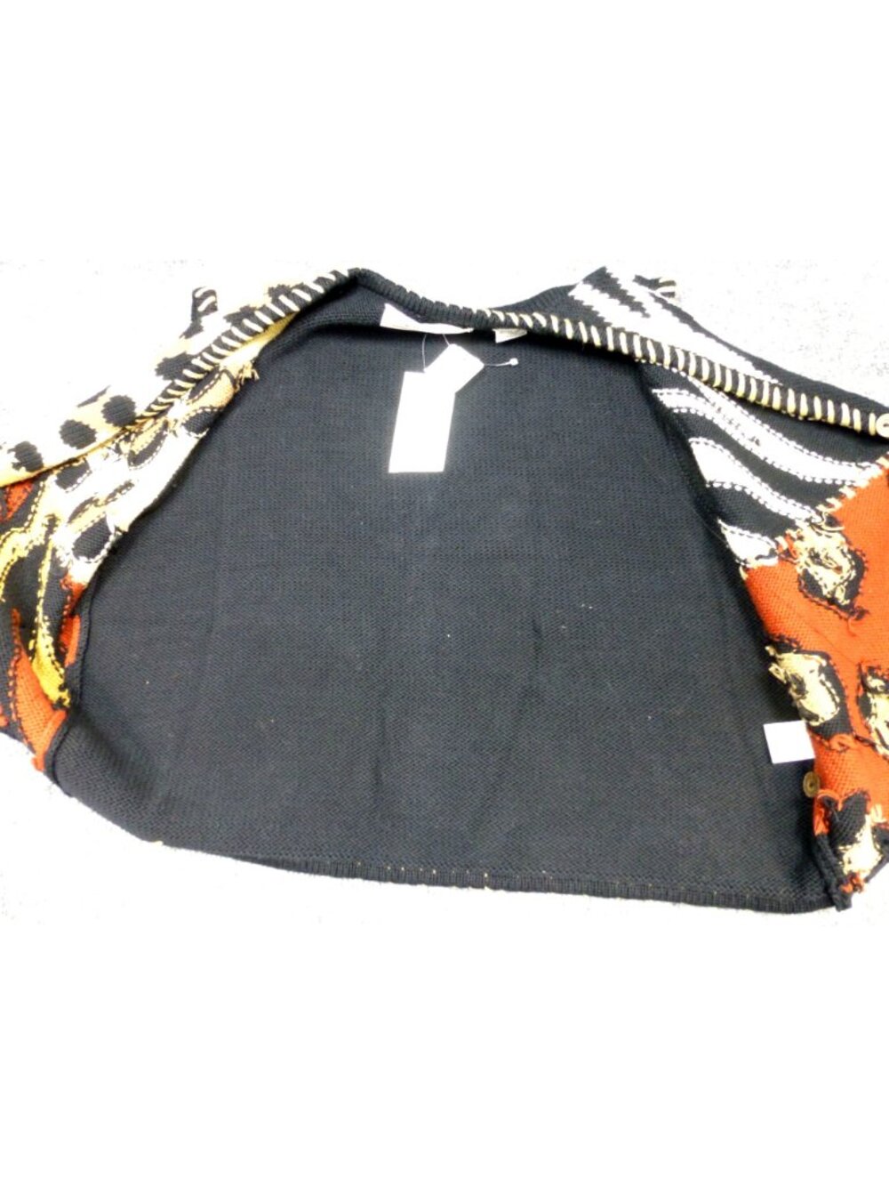 VTG Christina Hope Mixed Animal Print Knit Vest Petite 90s Grannycore Novelty NW - Picture 11 of 14
